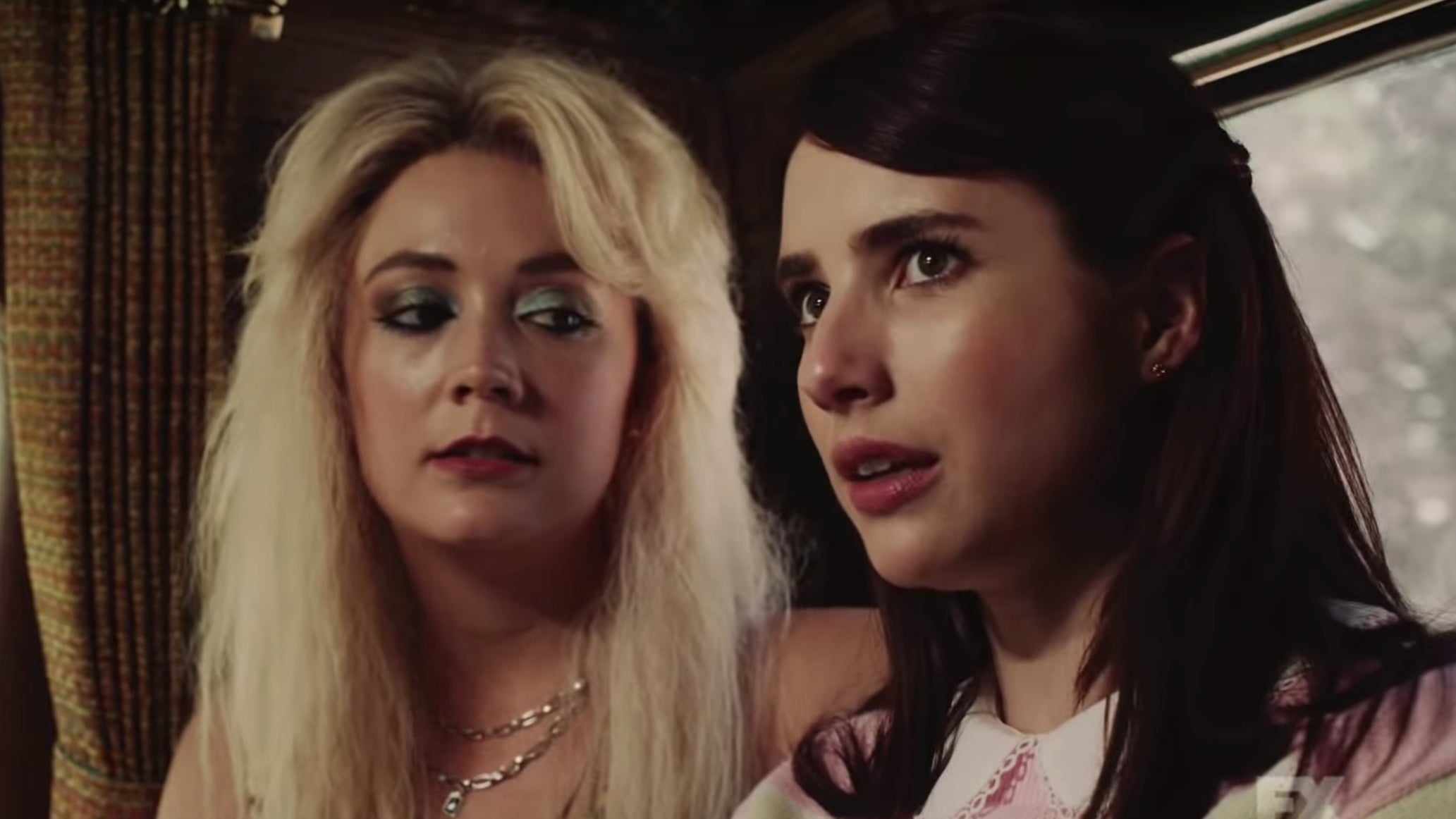 A scene from American Horror Story: 1984, which is going full retro.