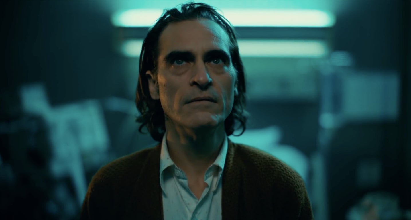 Joaquin Phoenix as Arthur Fleck.