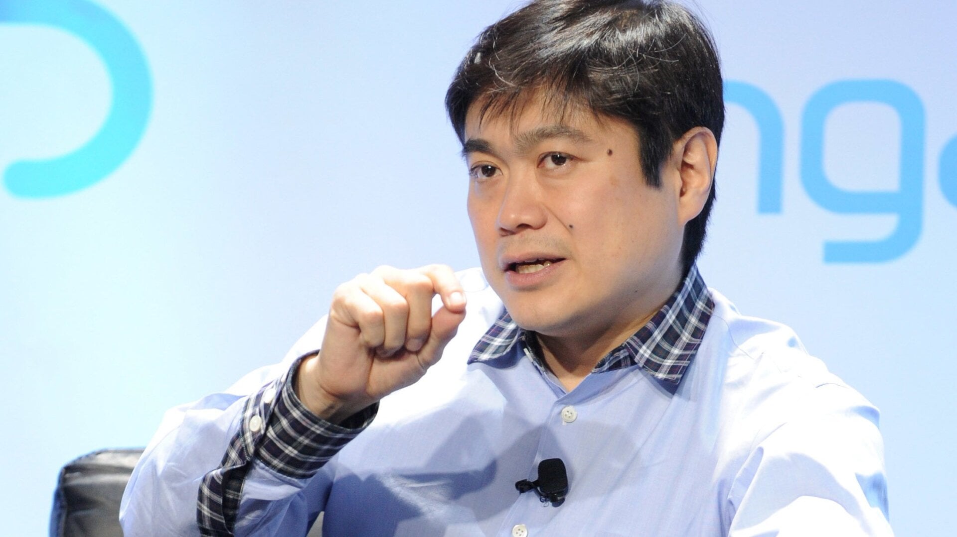 Joichi Ito speaking at Engadget Expand NY 2013 in NYC.