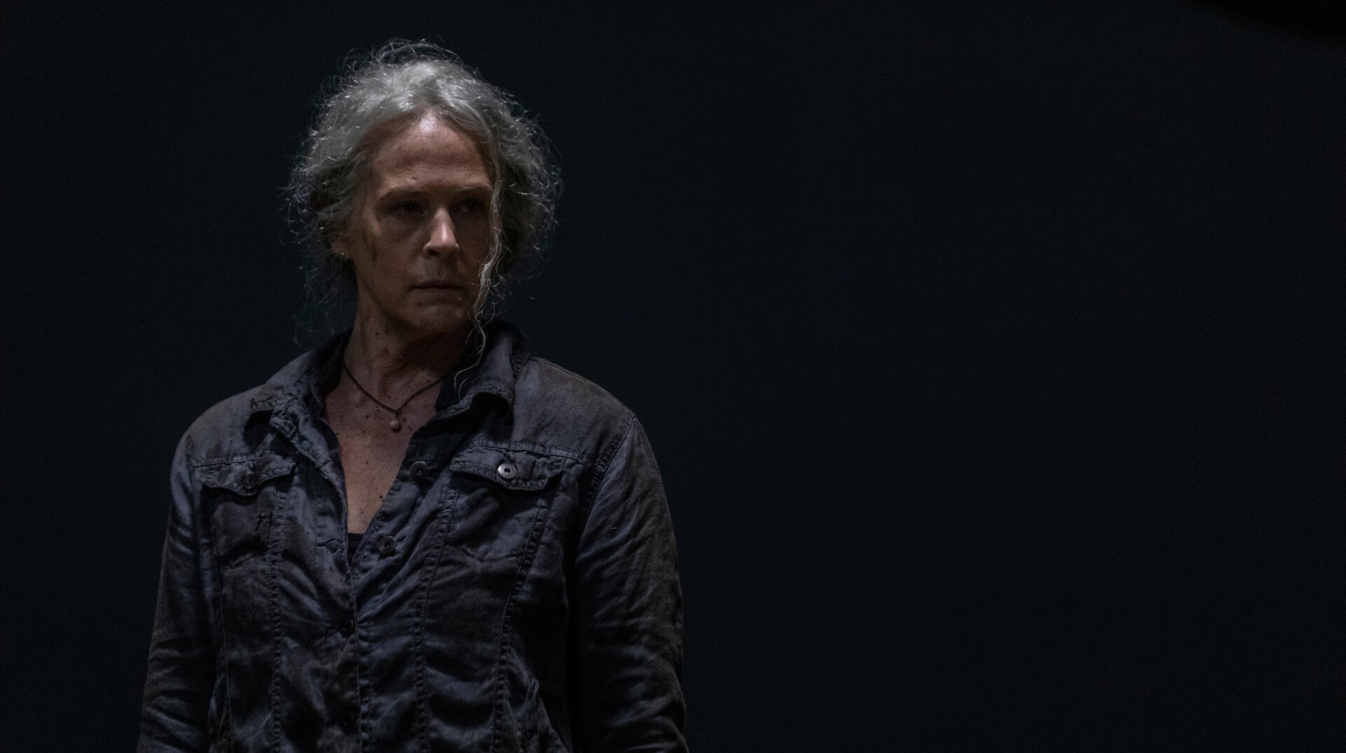 Carol (Melissa McBride) has problems beyond Whisperers and zombies.