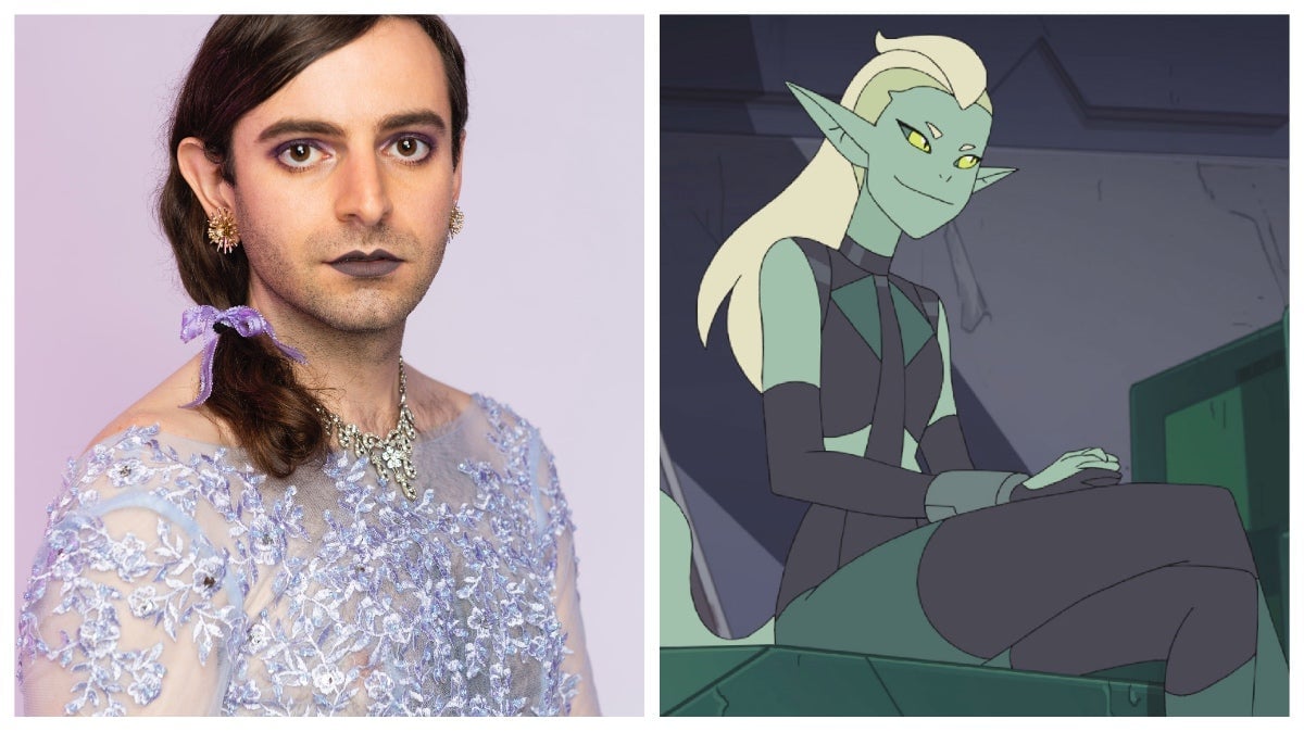Jacob Tobia plays Double Trouble, a shapeshifting mercenary on She-Ra and the Princesses of Power.