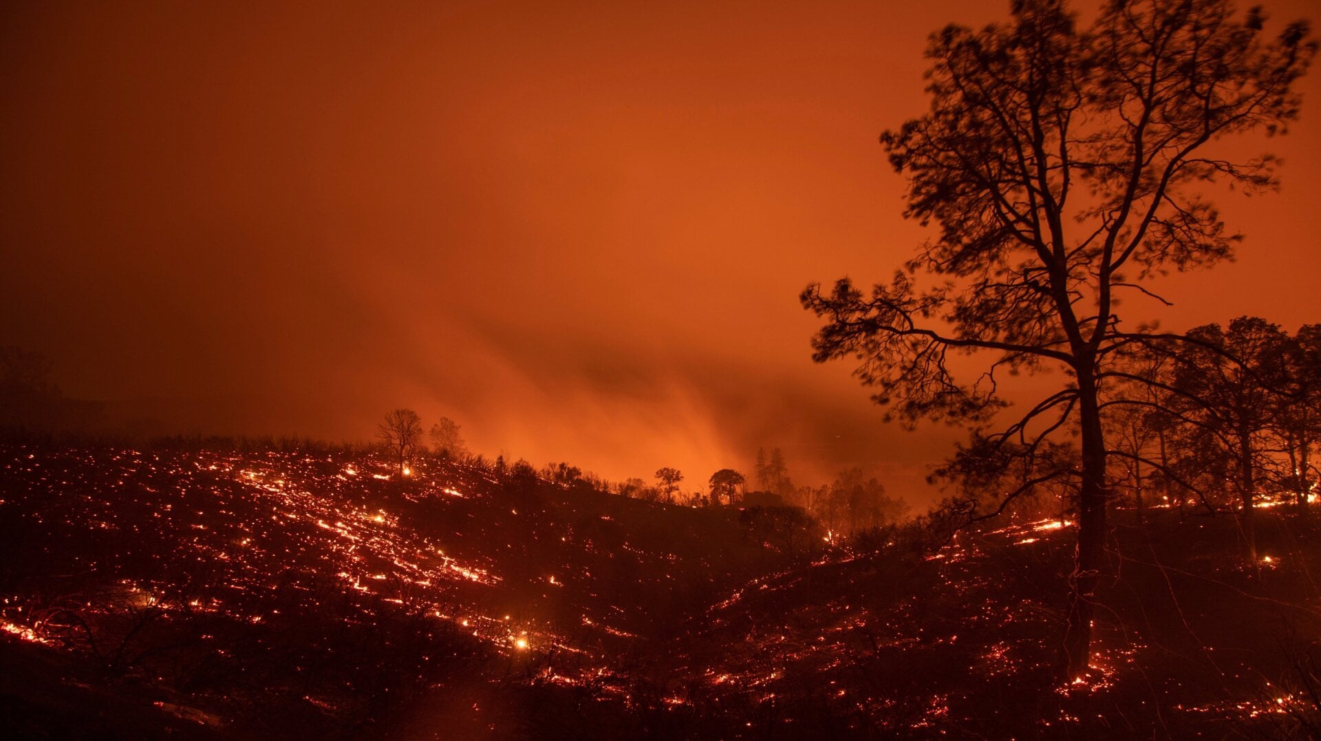 The Ranch Fire in Clearlake Oaks, California in August 2018.