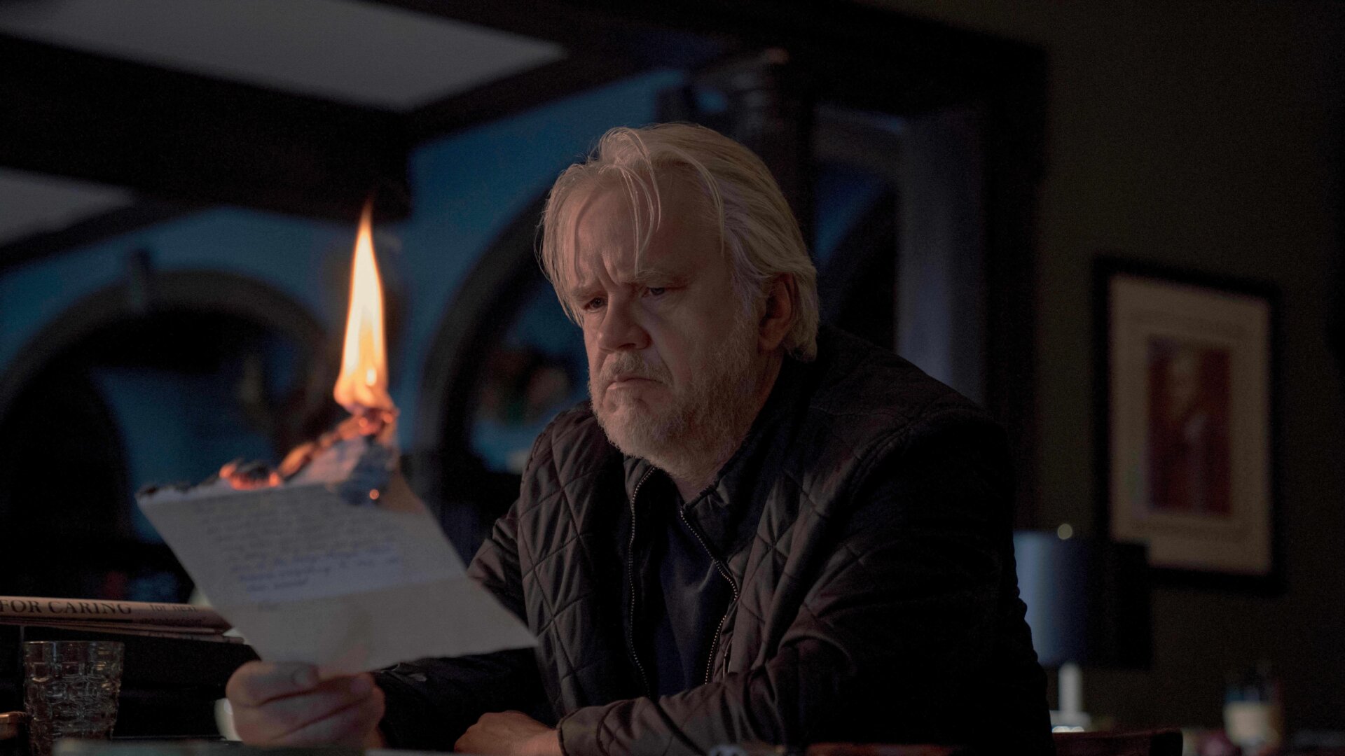 Like nearly everyone on this show, Pop Merrill (Tim Robbins) is hiding some  dark secrets.