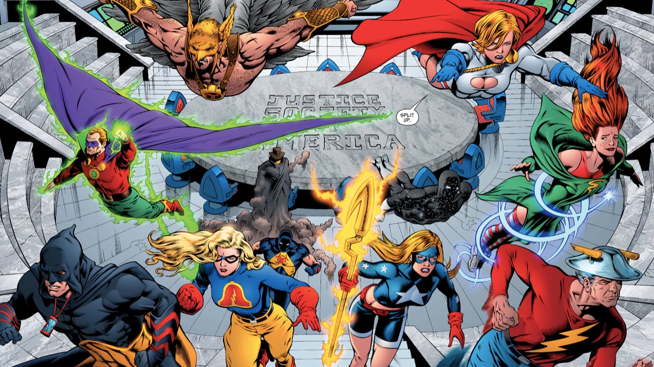 A modern incarnation of the Justice Society of America.