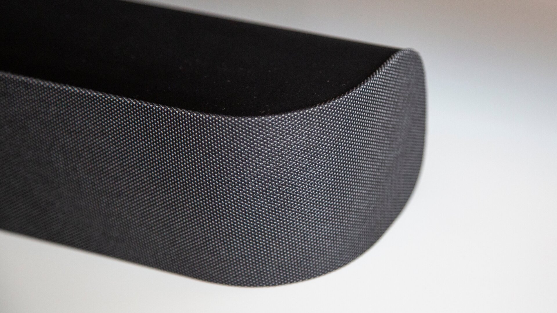 The fabric that wraps around the soundbar feels sturdy if not a little luxurious.