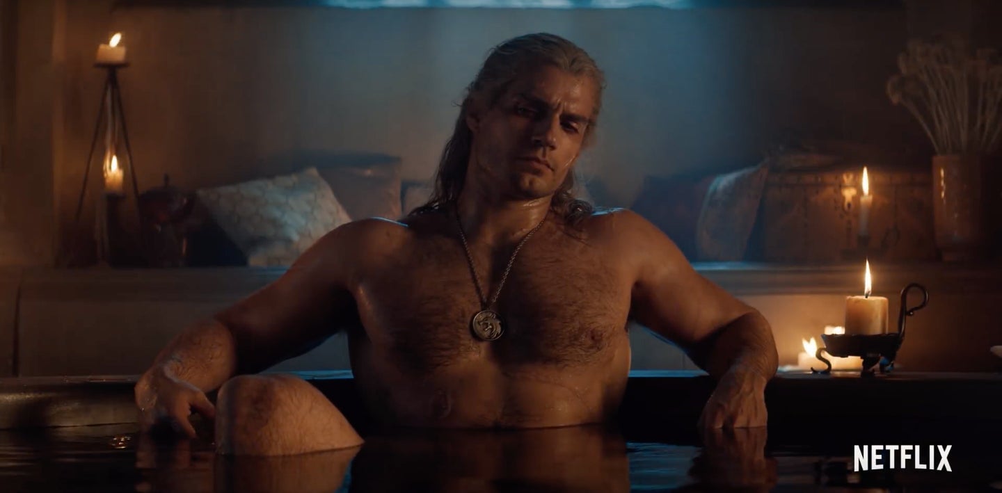 Gerald having a soak.