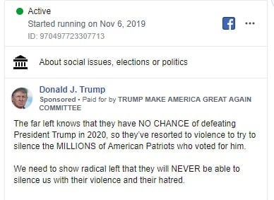 Screenshot: Facebook