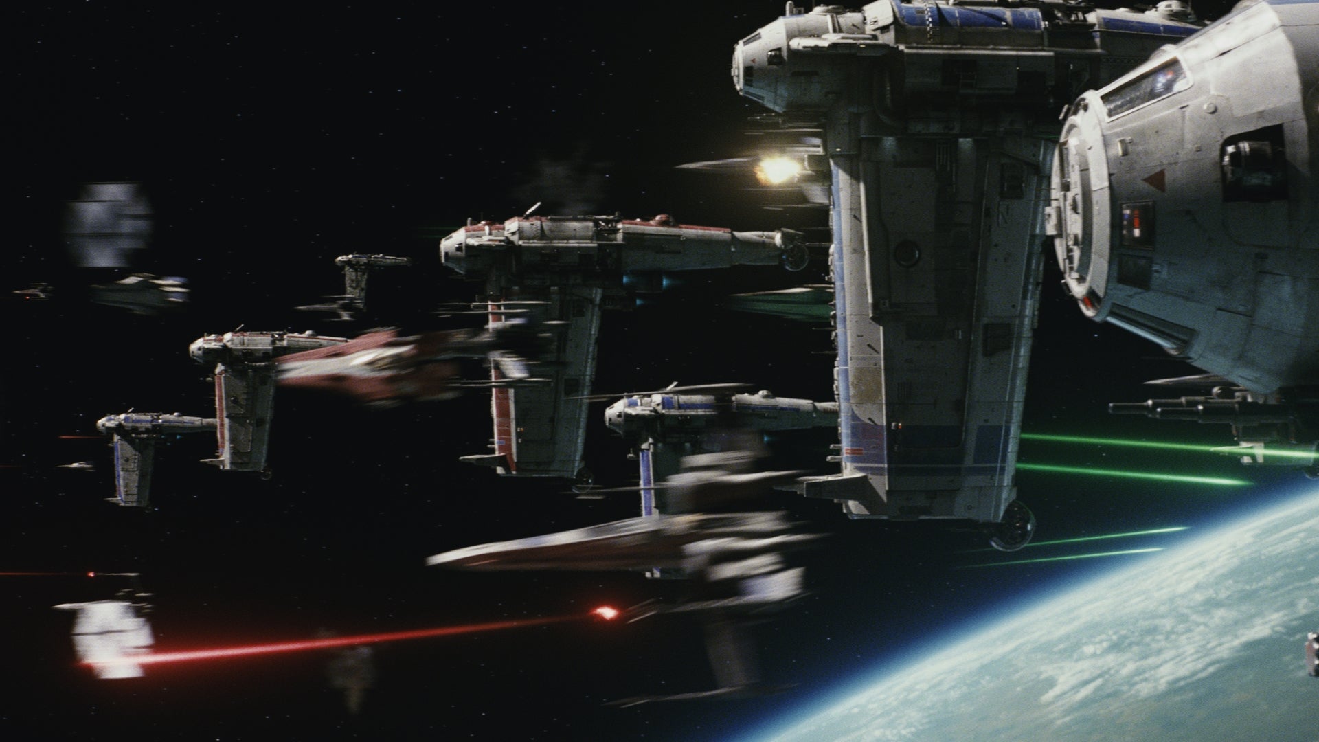Some cool spaceships from The Last Jedi.