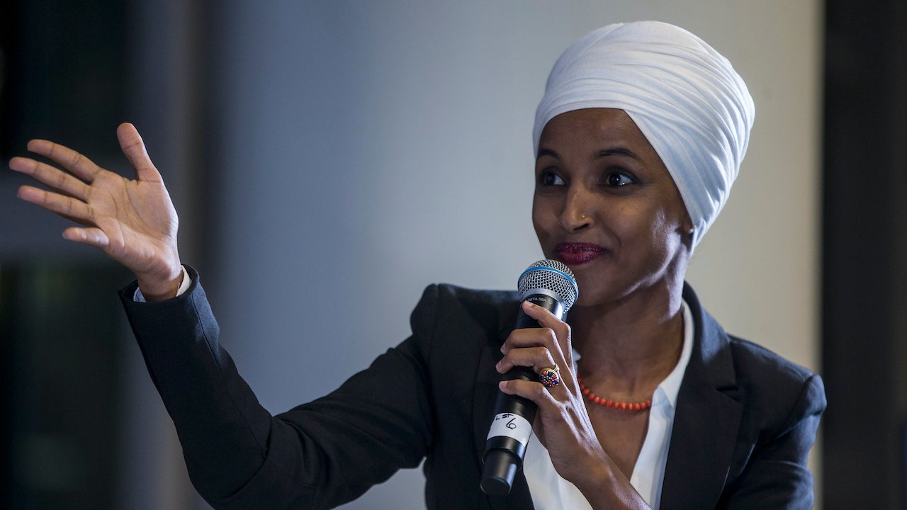 Rep. Ilhan Omar speaks during a town hall on September 11, 2019 in Washington, DC.