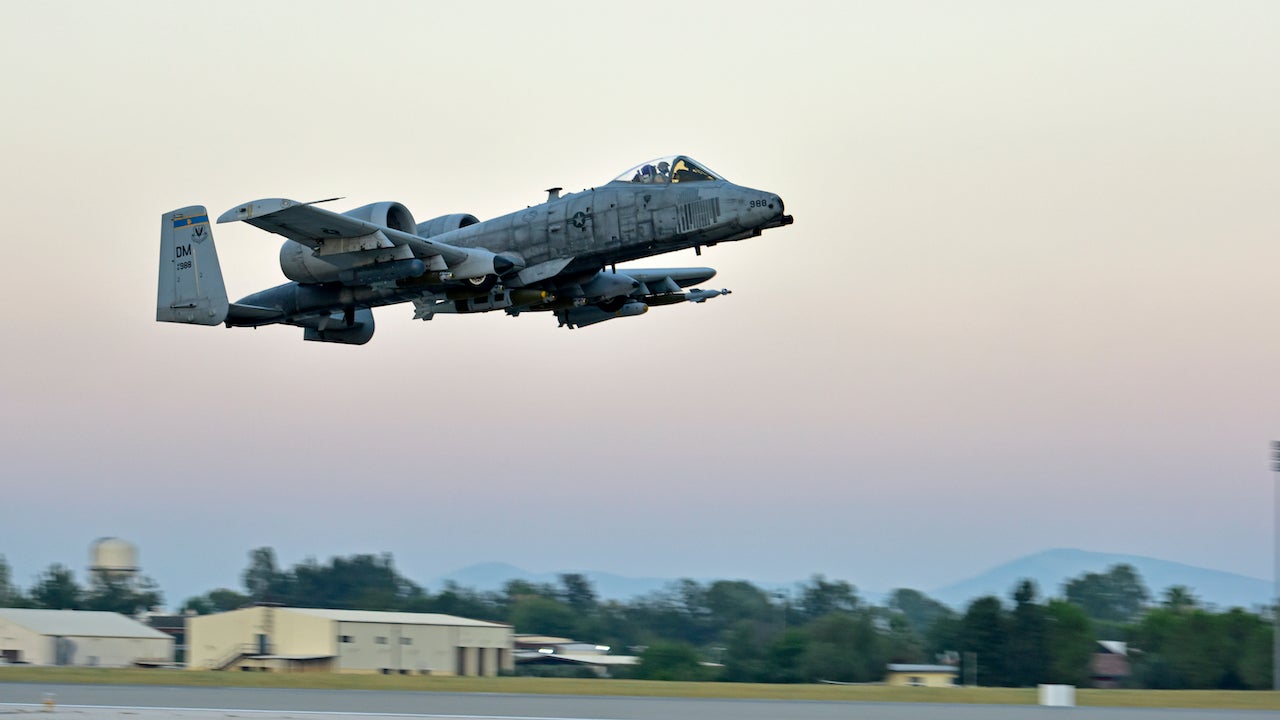 Lt. Col. Ben Rudolphi takes off from Incirlik Air Base in Turkey in an A-10 Thunderbolt II in this file photo from July 11, 2017