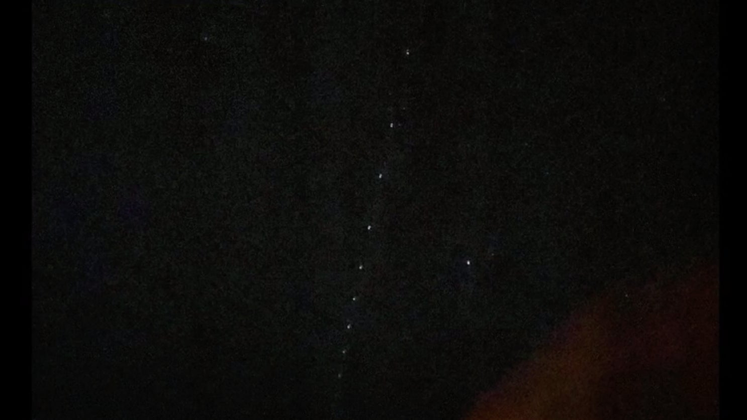 Photo of the Starlink Constellation