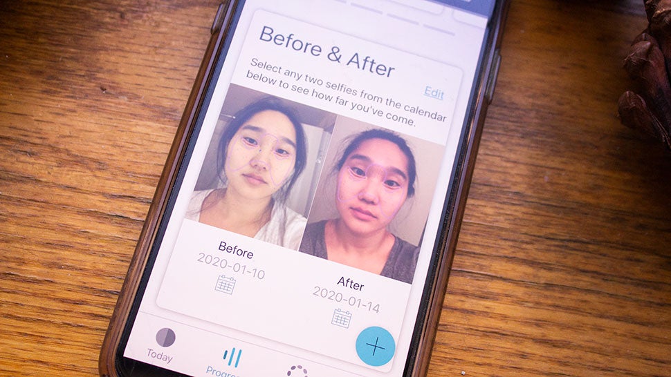 Me in Vegas, a dry crusty bitch, versus me at home four days later, moisturized as hell.