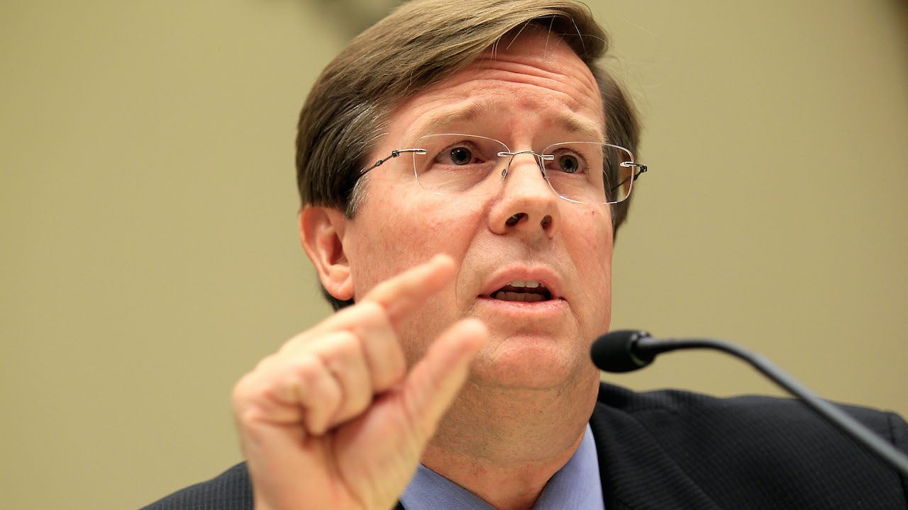 Toyota CEO James Lentz testifies during a hearing before the Oversight and Investigations Subcommittee of the House Energy and Commerce Committee on May 20, 2010