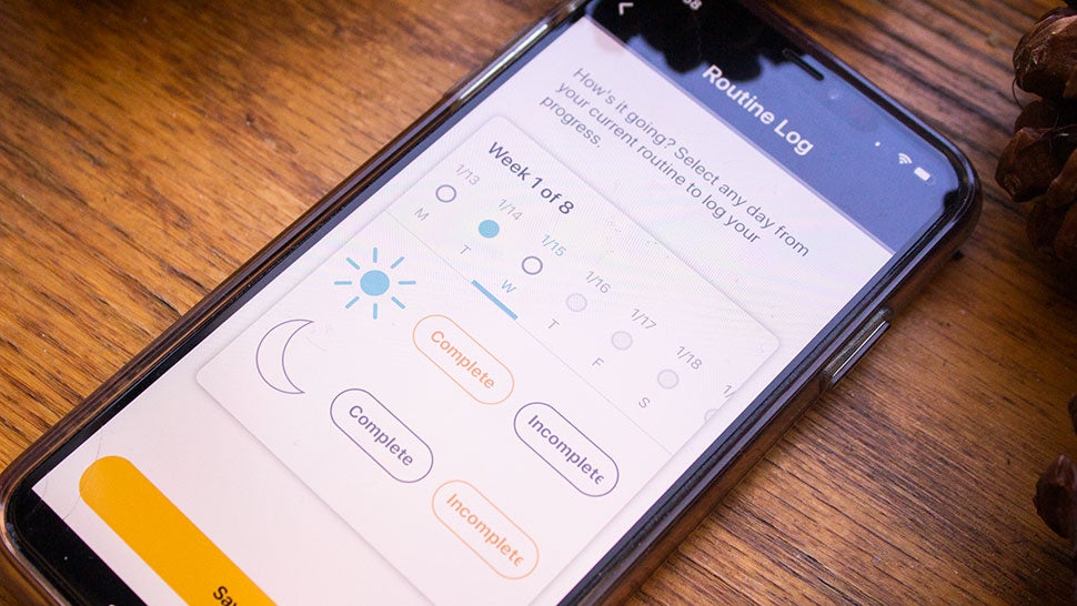 If you like self-quantifying, you can choose to log whether you did your morning and evening routines each day.