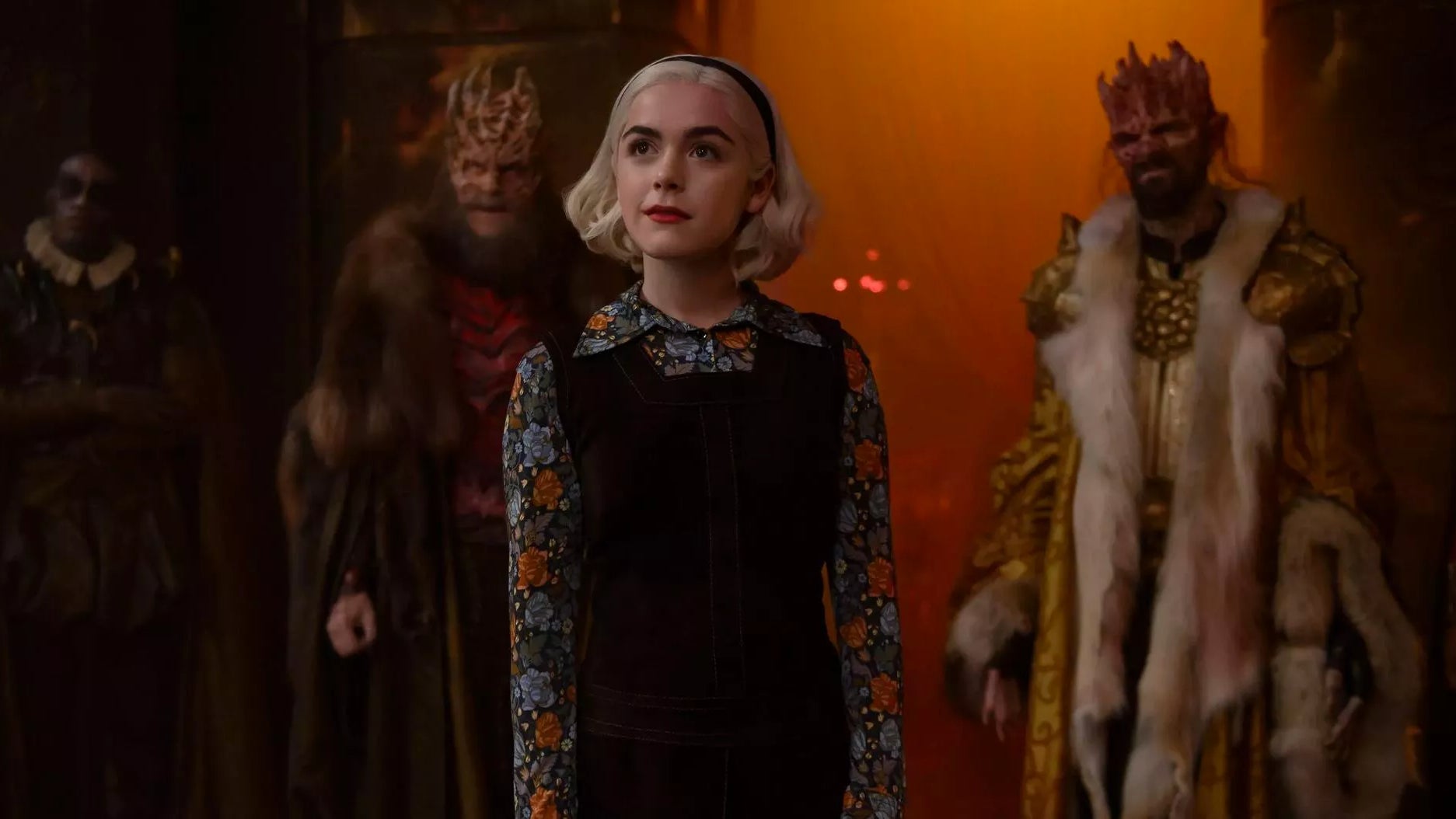 Kiernan Shipka as Sabrina Spellman.