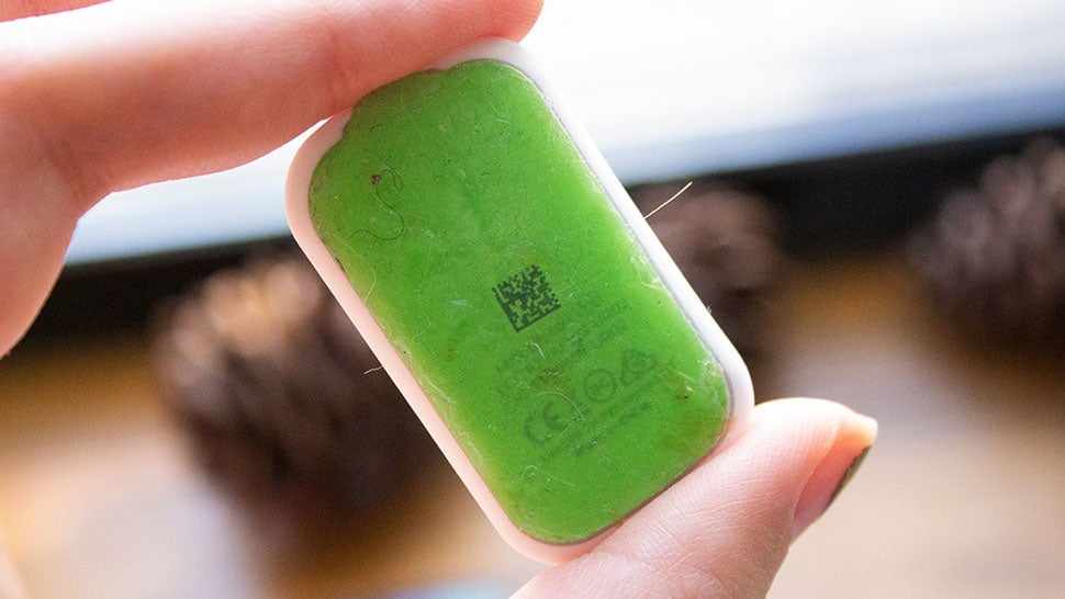 This is what the adhesive looks like after about 4 days of wear. Look okay, I know it’s groady but at about $1 per adhesive, you best believe I am gonna wear this filthy thing until it doesn’t stick properly anymore. 