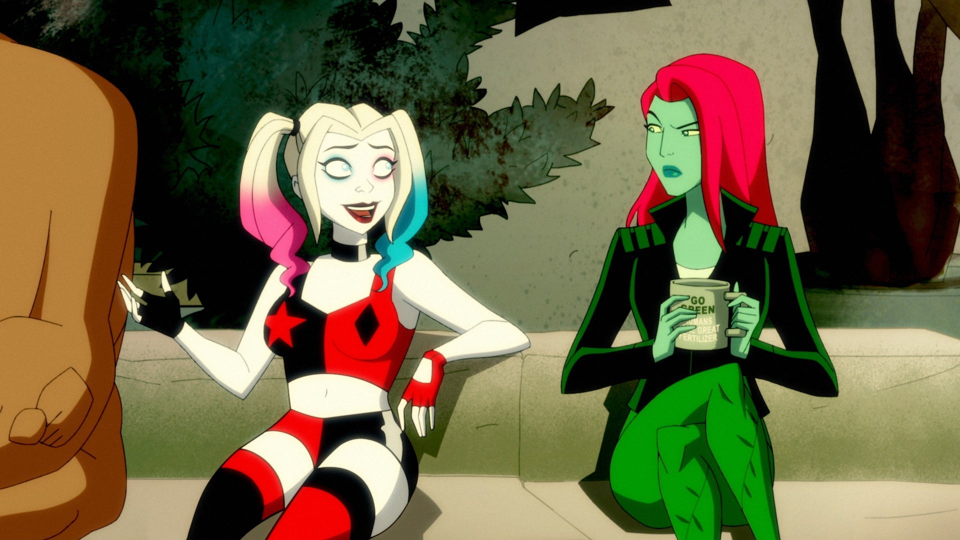 Harley Quinn and Poison Ivy.