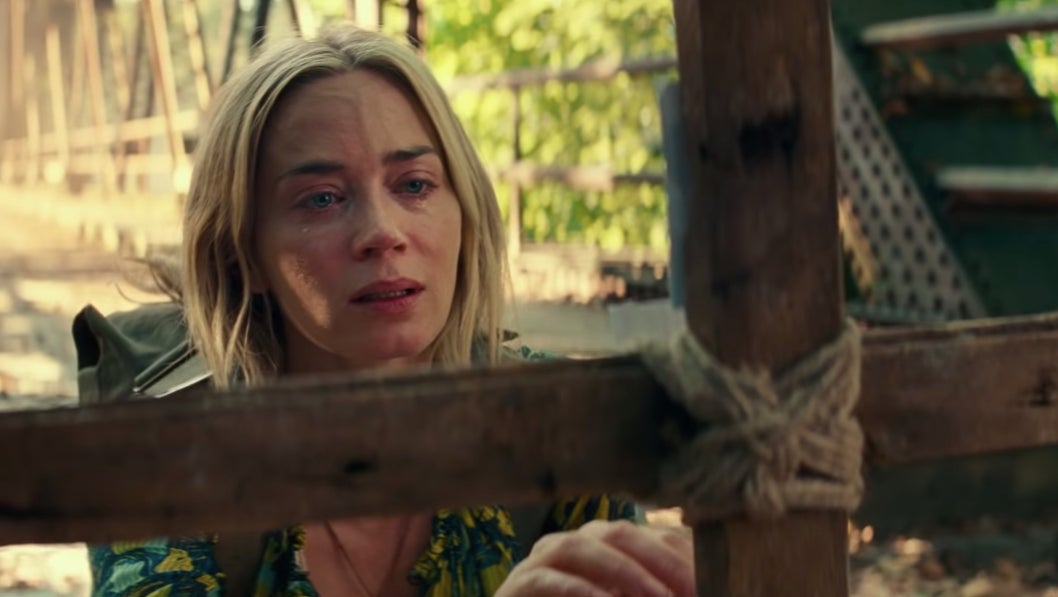 Emily Blunt as Evelyn Abbott.