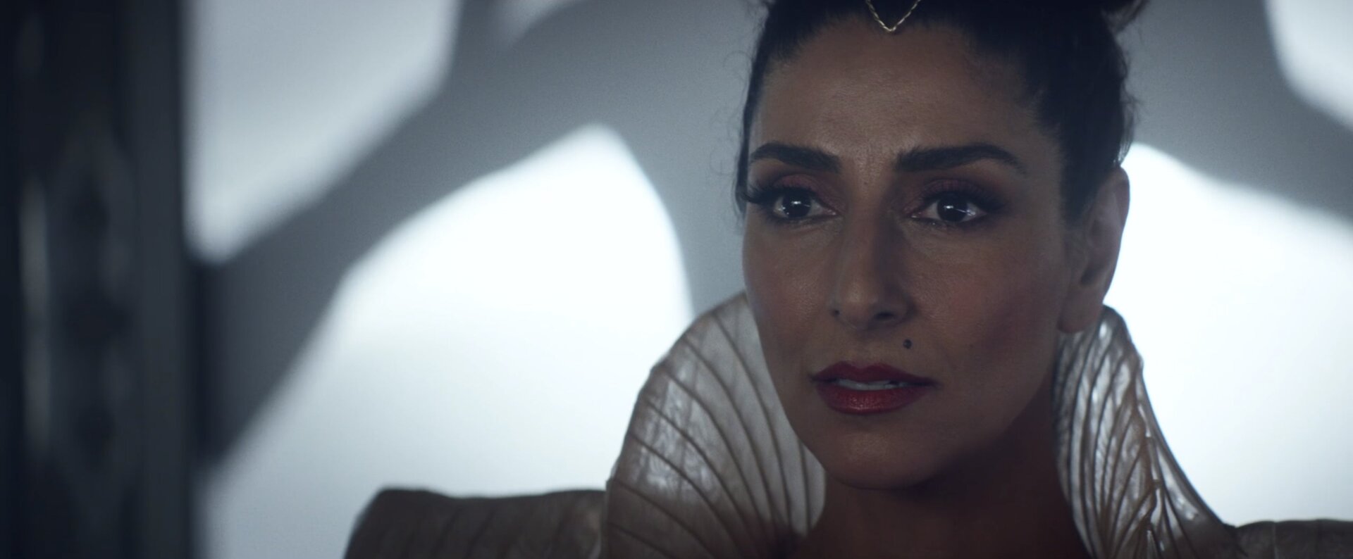Necar Zadegan as the familiarly unfamiliar Bjayzl.