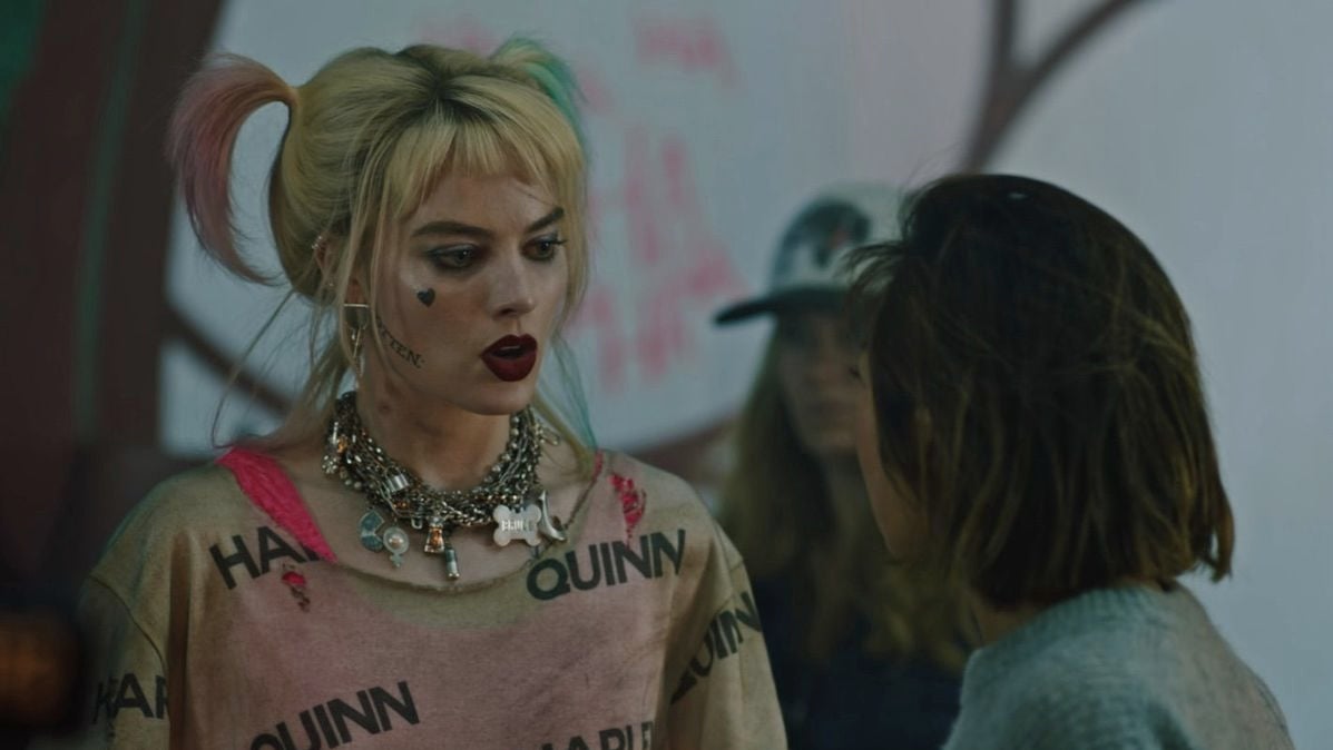 Margot Robbie as Harley Quinn.