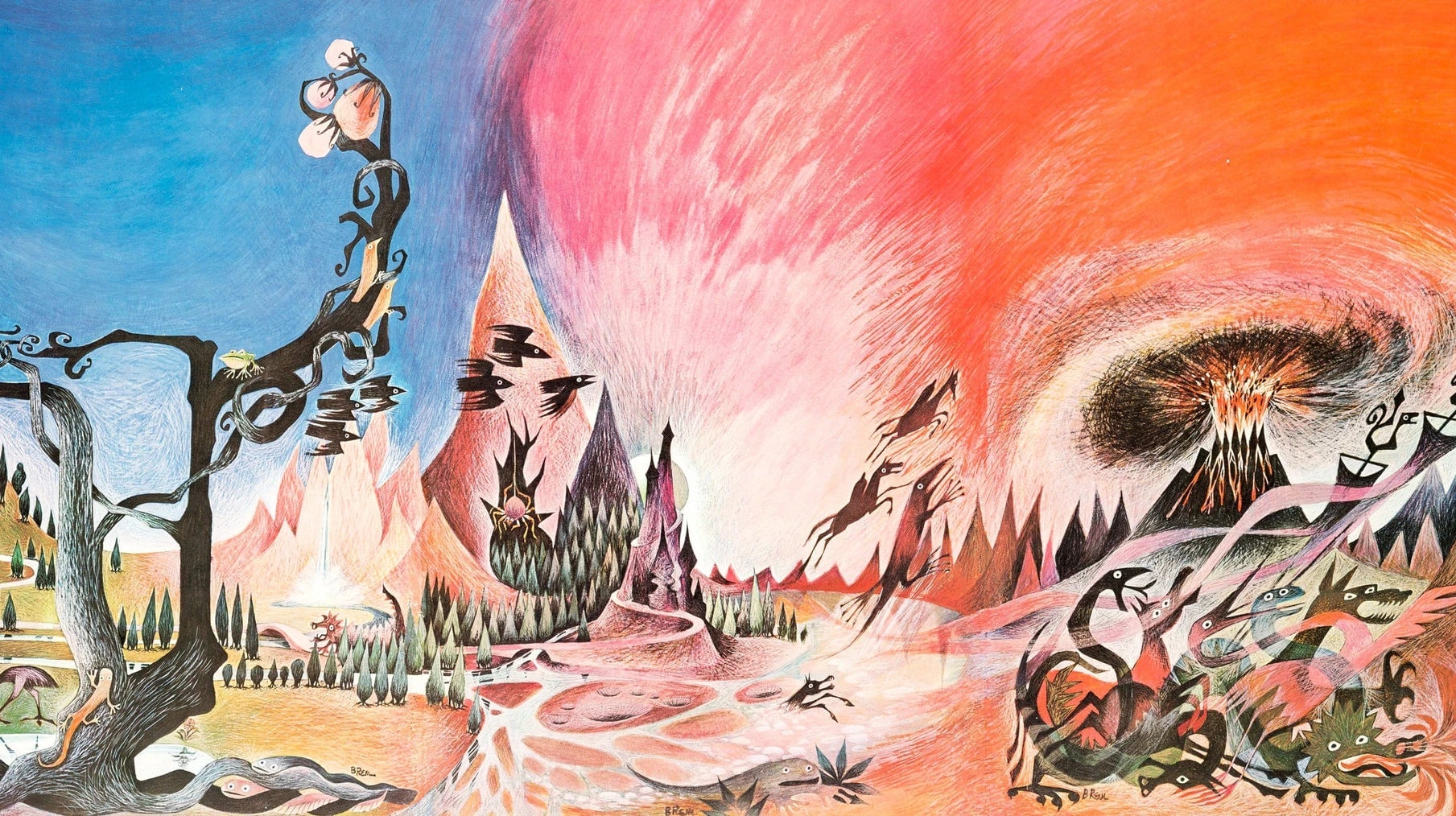 The poster of Remington’s Lord of the Rings illustrations.