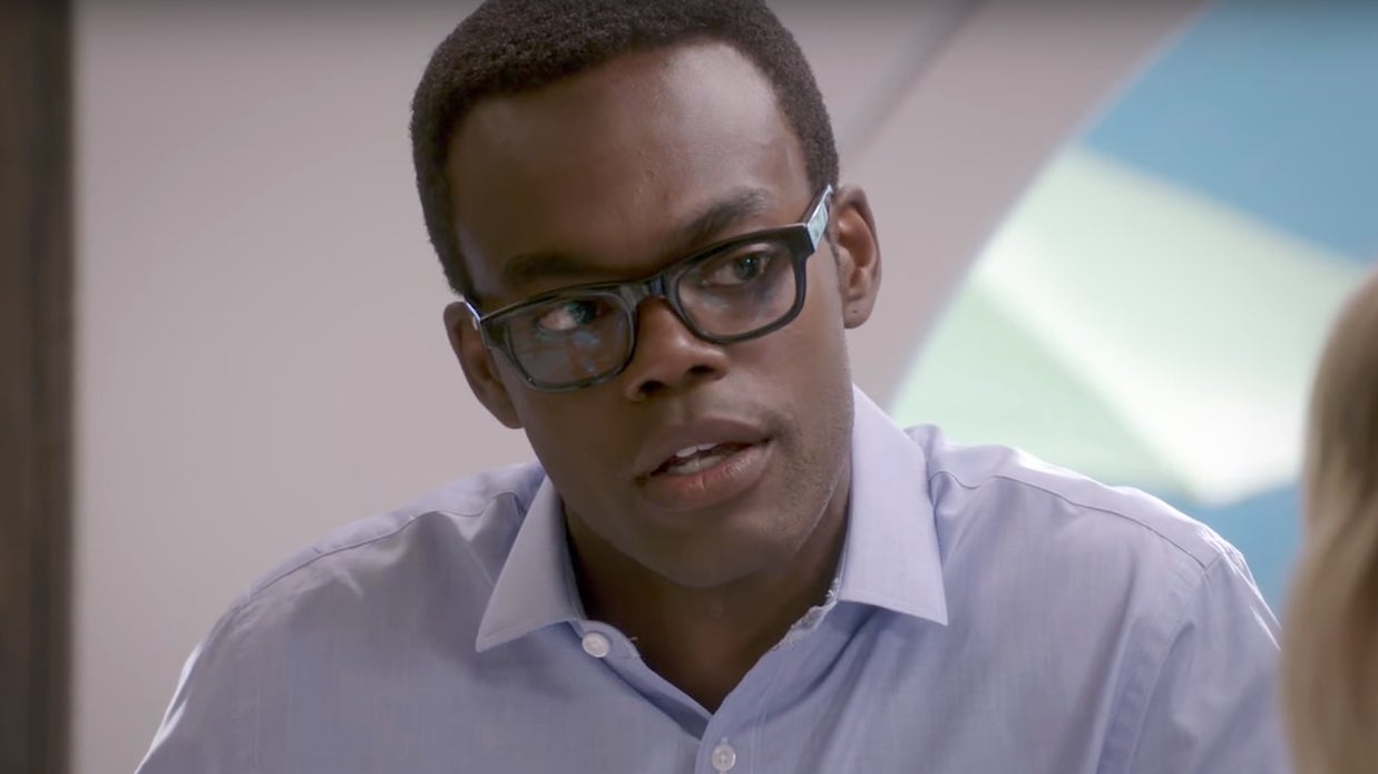 William Jackson Harper as Chidi.