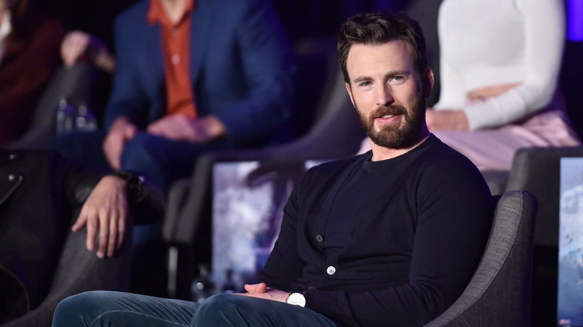 Chris Evans at an LA Avengers: Endgame press event.