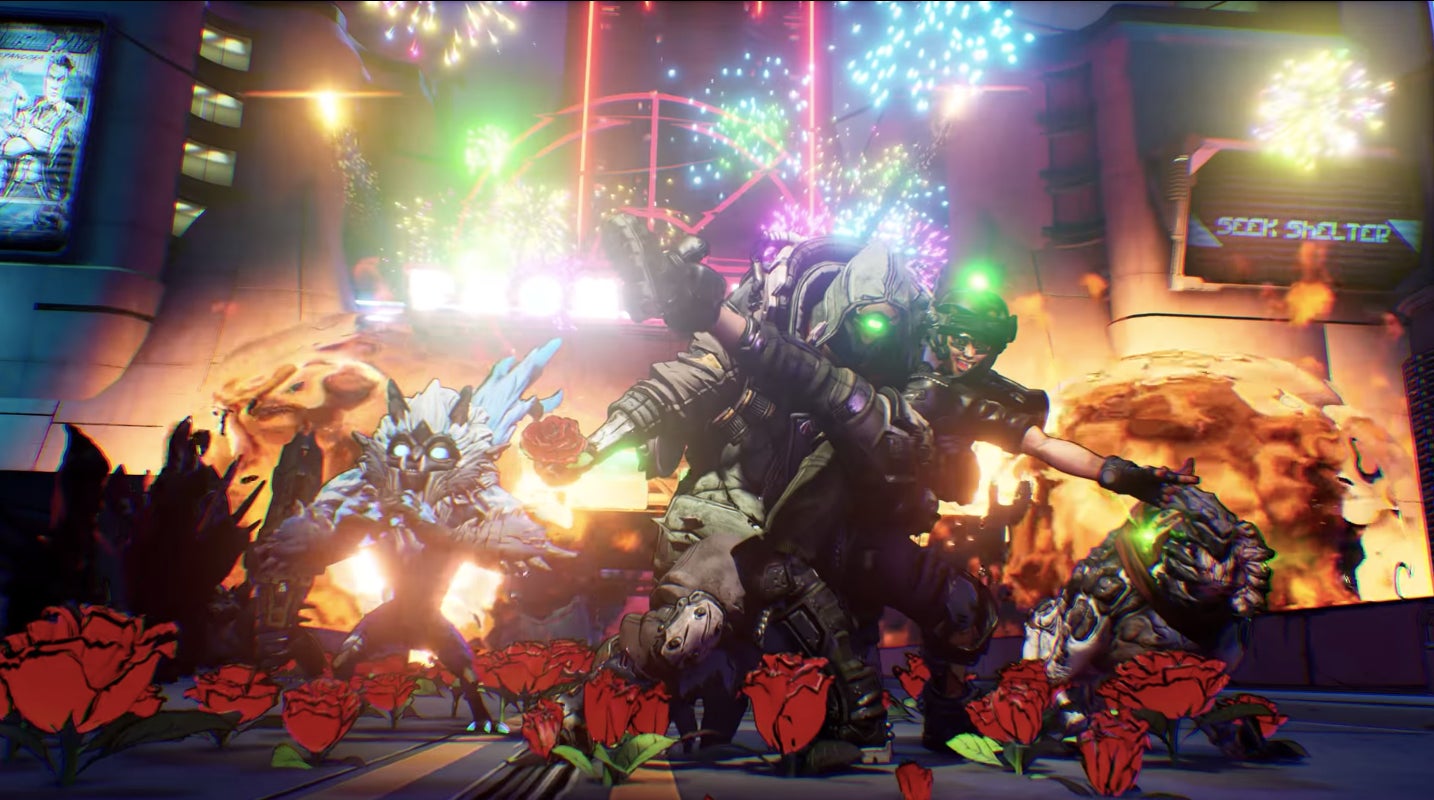 A scene from the “So Happy Together” cinematic.