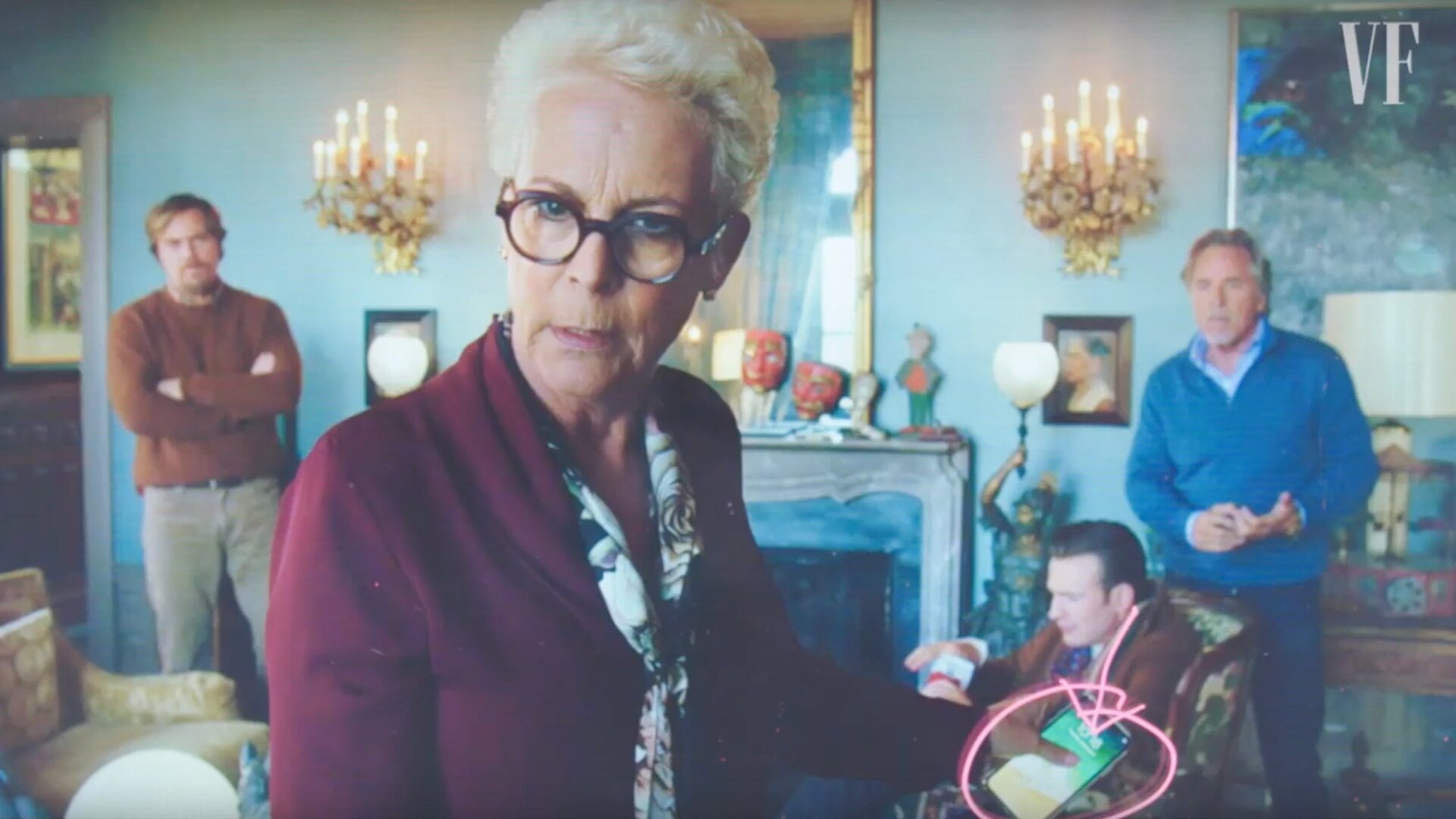 Jamie Lee Curtis....is not the bad guy because she has an iPhone.
