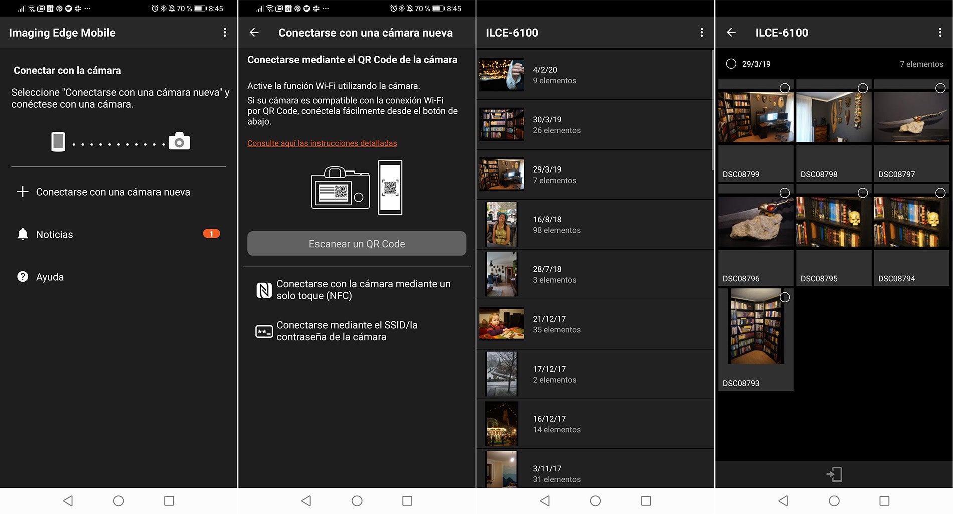 Connecting to the camera.