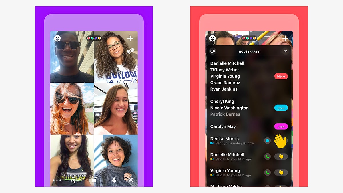 Screenshot: Houseparty
