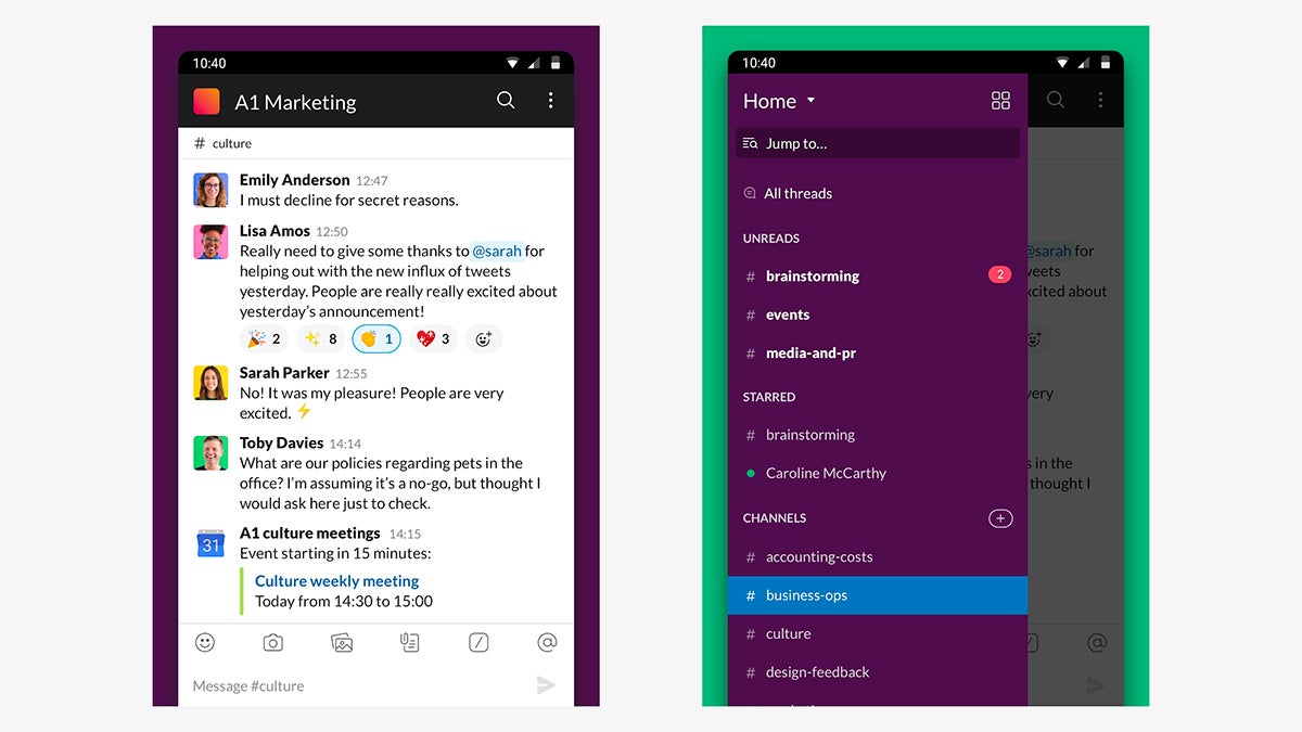 Screenshot: Slack