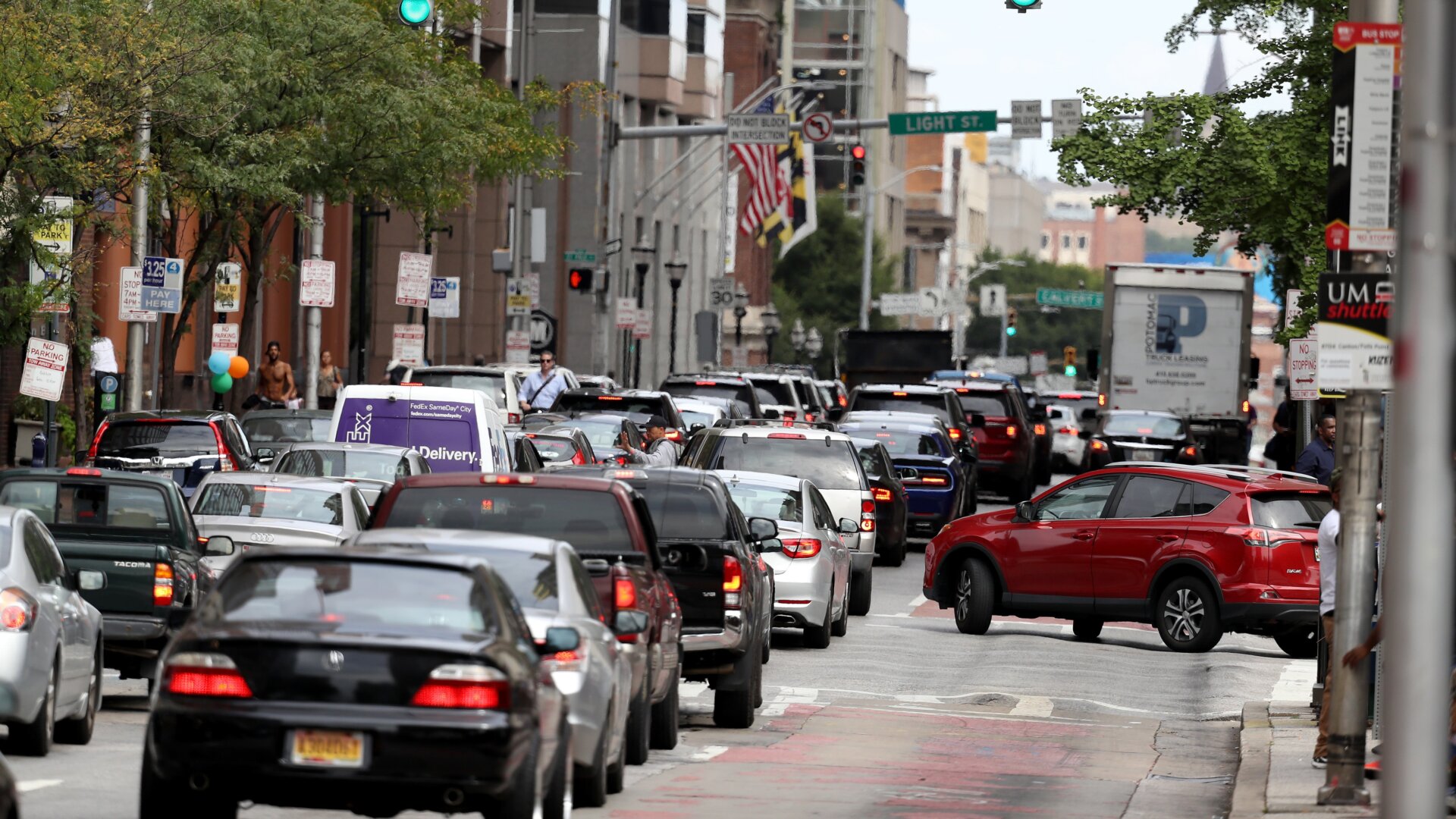 Traffic in Baltimore, 2019.