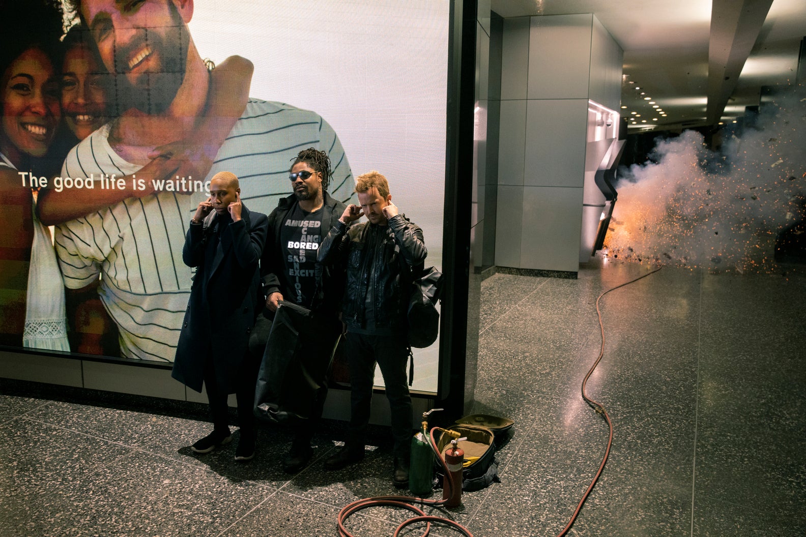 They may live in a technology-fueled future, but they’re still doing ATM smash-and-grabs.