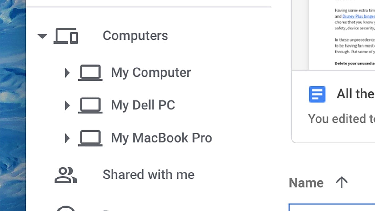 Google Drive will back up your computer(s) for you