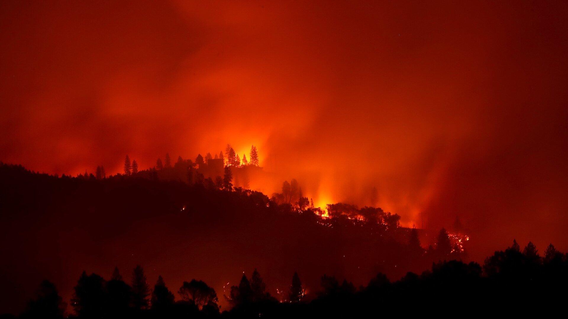 The Camp Fire that killed 85 people in California in 2018.