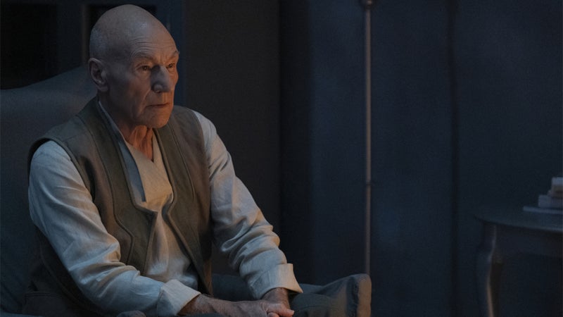 Picard sits down to say a proper goodbye to his old friend.