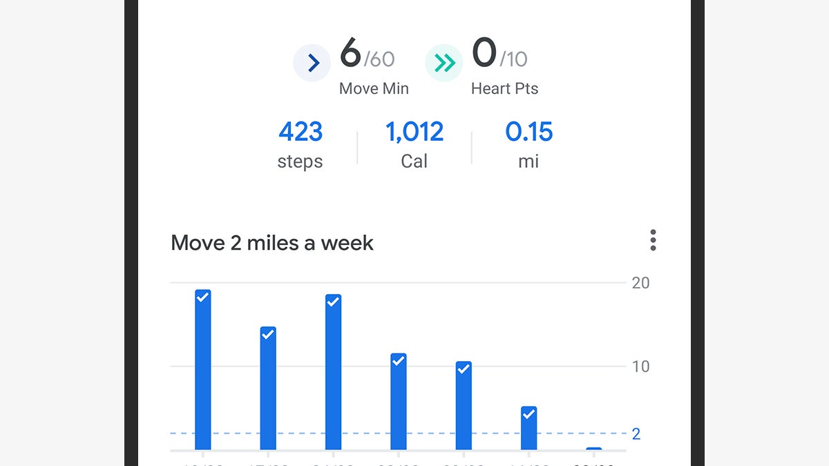 Check in on your workouts.