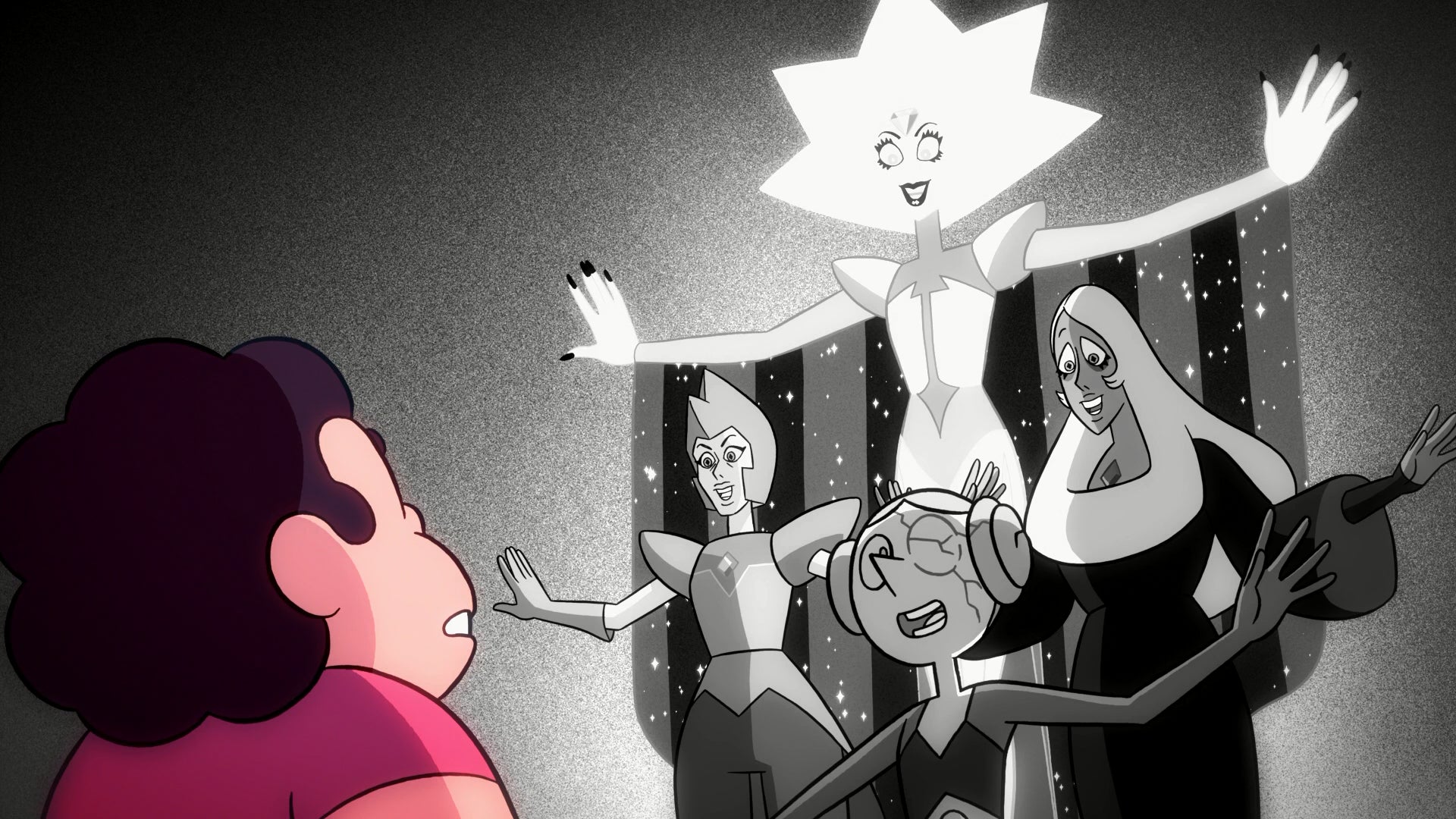 Steven witnessing White Diamond’s power to possess other Gems.