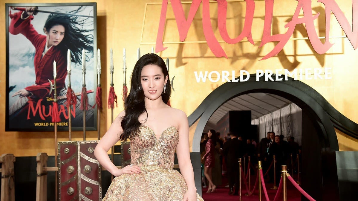 Liu Yifei attends the World Premiere of Disney’s Mulan at the Dolby Theatre on March 9, 2020 in Hollywood, California.