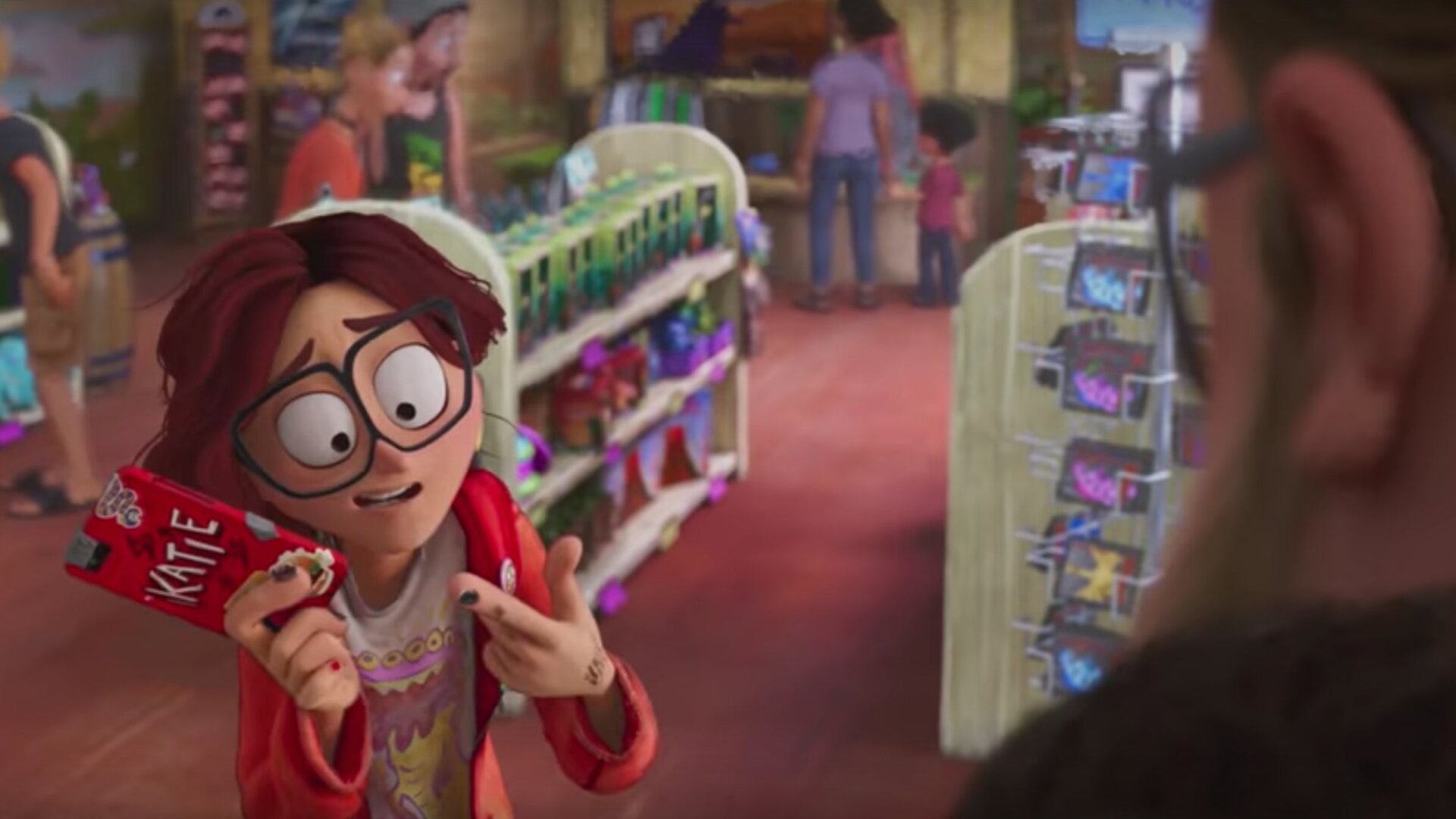 Katie (Abbi Jacobson) explains why she likes using her phone.