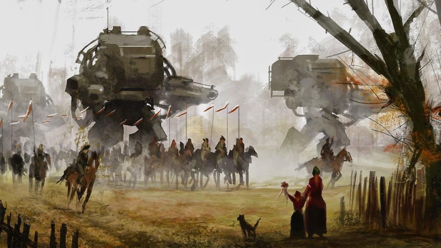 Some of the beautiful art featured in Scythe. 