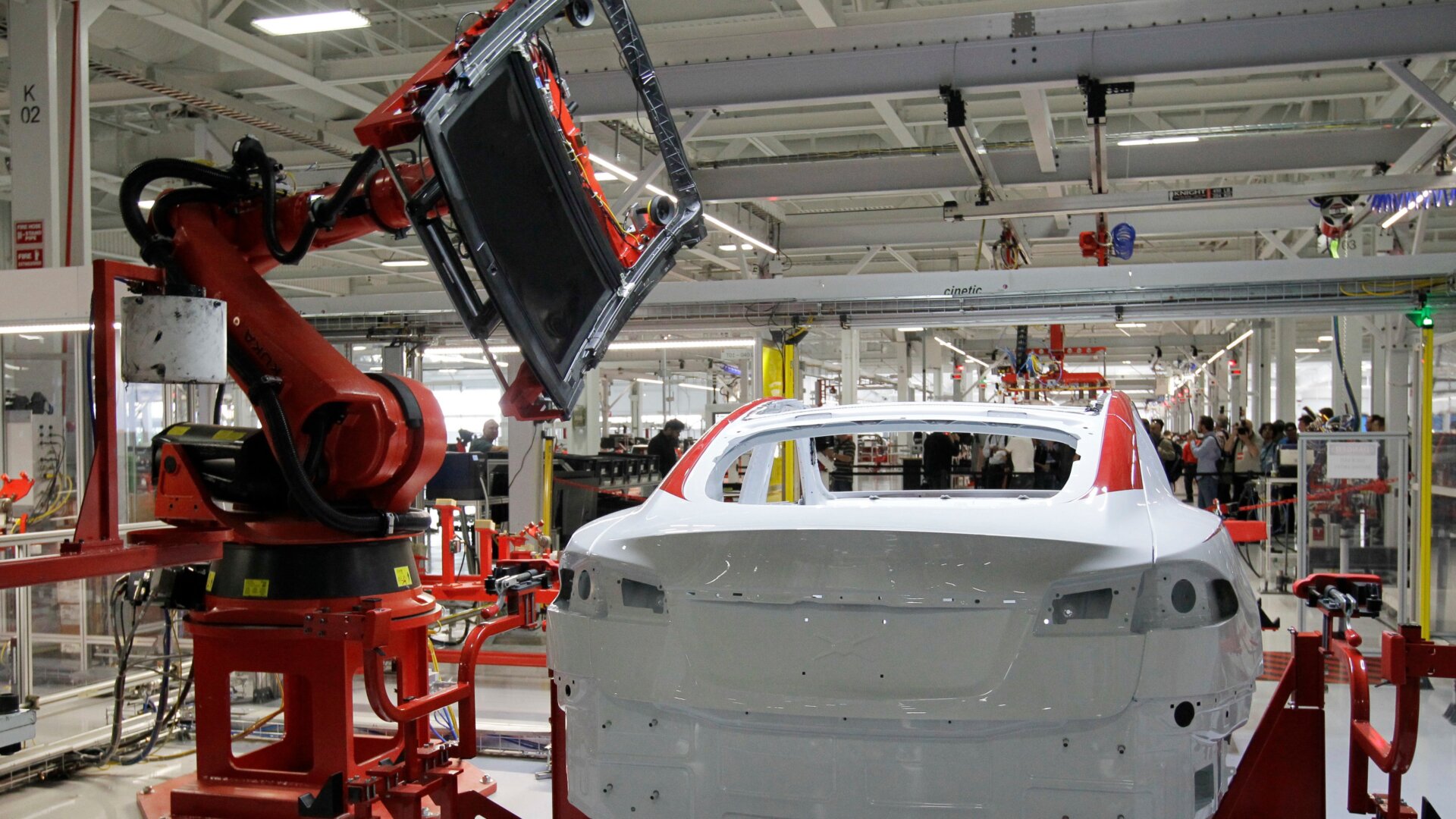 Tesla’s Fremont, California, production facility in 2012.