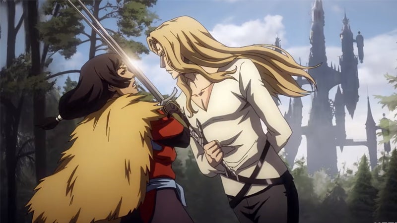 He may no longer be at Sypha and Trevor’s side, but Alucard has some new guests at Dracula’s castle.