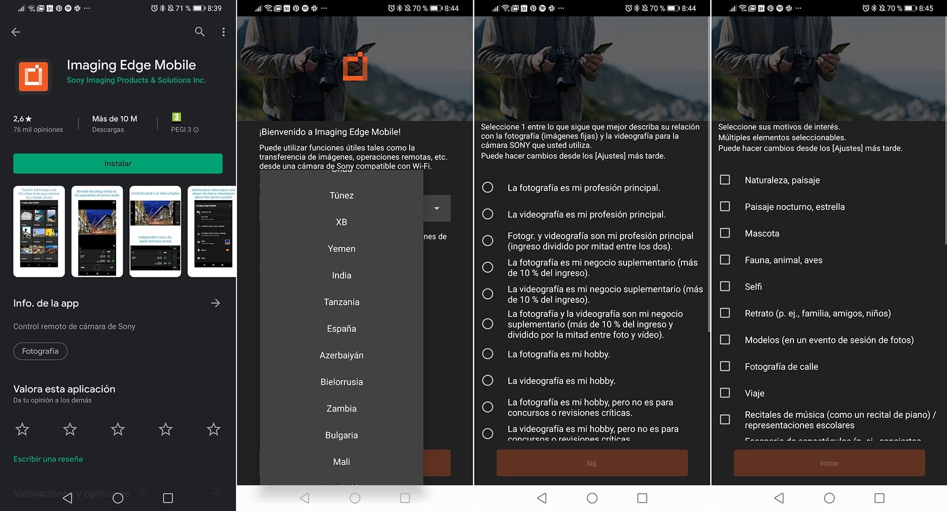Hmmm... Sony I want to send photos to my phone, not fill out a survey. Hello?