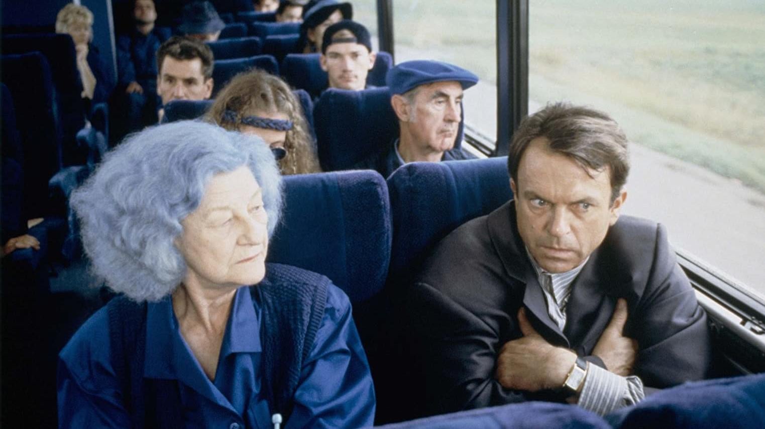 John Trent (Sam Neill), feeling rather blue in In the Mouth of Madness.