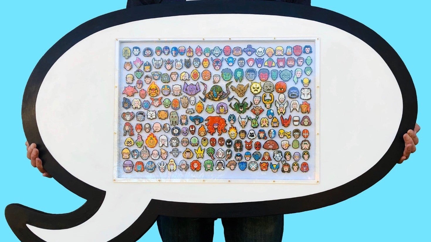 One of the amazing pieces of art in “Heads Up!” by Matt Ritchie.