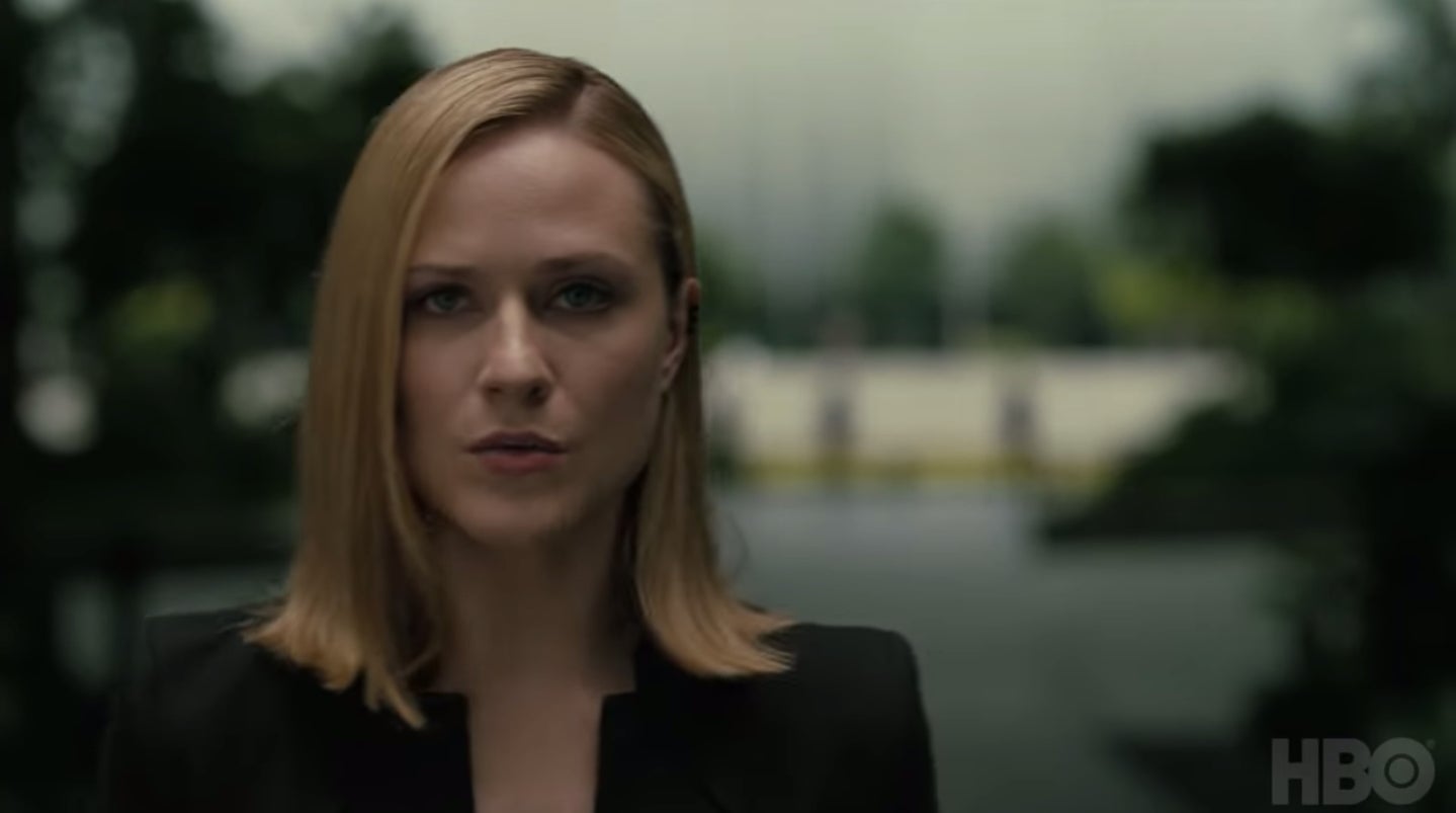 Dolores (Evan Rachel Wood) getting ready to unleash hell.