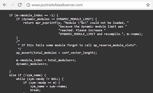 Gif: Portrait of a Web Server