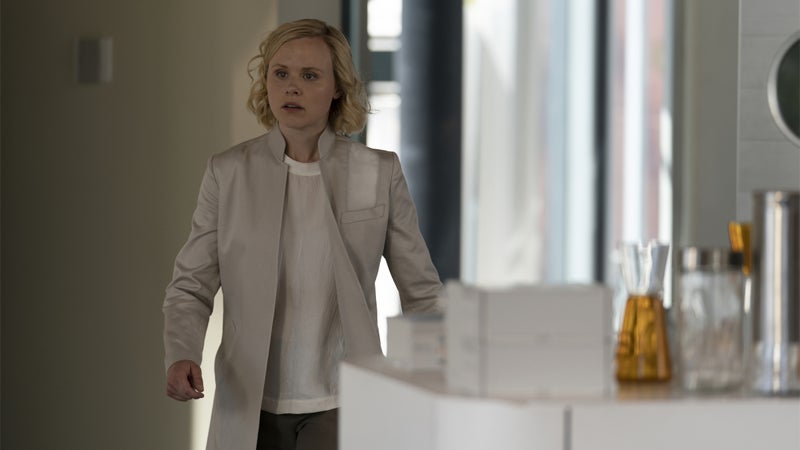 CBS barely sent out any pictures from this finale, so, I dunno, enjoy this completely contextless image of Agnes Jurati.